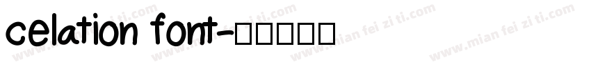 celation font字体转换
